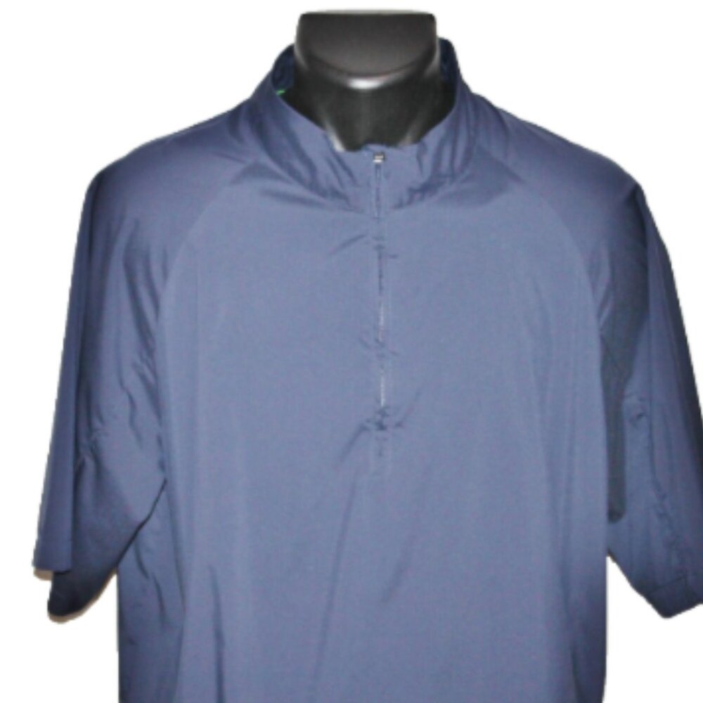 NICE adidas Clima Proof Half Sleeve Lightweight Performance Pullover Large, Navy
